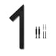 thumbnail image 1 of Números Para Casa Flotantes De Aluminio Negro De 6 Pulgadas, 1 of 9