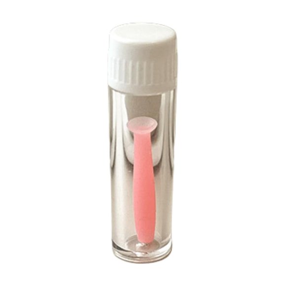 Herramienta para lentes de contacto Tiosen con émbolo de silicona suave, rojo
