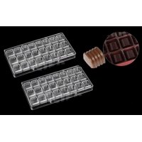 Genérico - Pack X2 Moldes Chocolate Acrilico Molde De Chocolate Lineal