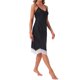 thumbnail image 4 of INSPIRE CHIC Camisón de Satén para Mujer con Encaje, Tirantes Cruzados, Camisola, Camisón, Lencería, Vestido de Pijama Sedoso, Talla L, Negro, 4 of 6
