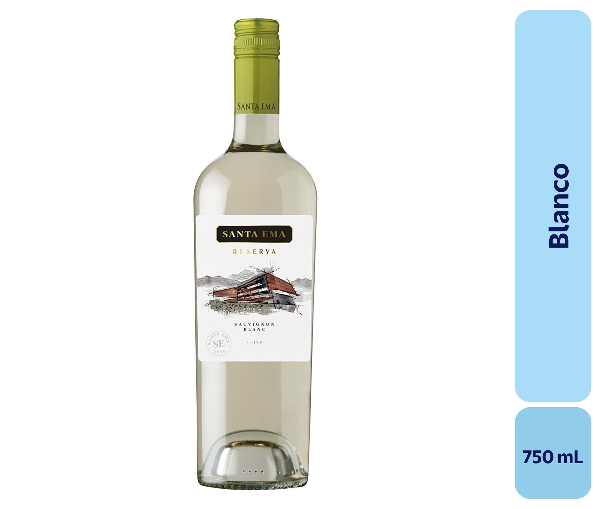 Vino Blanco Botella 750 mL Santa Ema