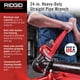 thumbnail image 2 of Llave para tubos RIDGID 31030, de alta resistencia, recta, 24 cm, roja, 2 of 7