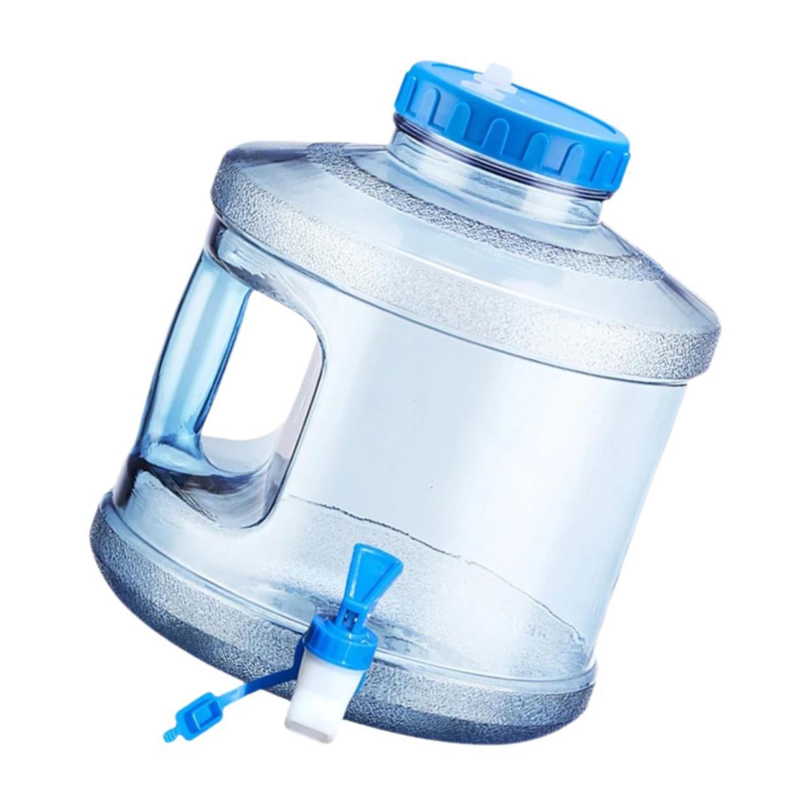 Magideal - Contenedor De Agua Para Acampar, Almacenamiento De Agua De Emergencia Con Grifo, Jarra De Almacenamiento De Agua Potable Portátil Para Patio, Barbacoa Azul