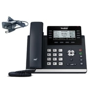 Teléfono Ip Yealink T43U De 12 Líneas Con Pantalla Lcd De 3,7 Pulgadas Y Adaptador De Corriente