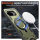 thumbnail image 2 of For Google Pixel 10a Funda con Soporte de Anillo en O Magnético Invisible, Funda de Teléfono a Prueba de Golpes, Verde, For Google Pixel 10a, 2 of 6