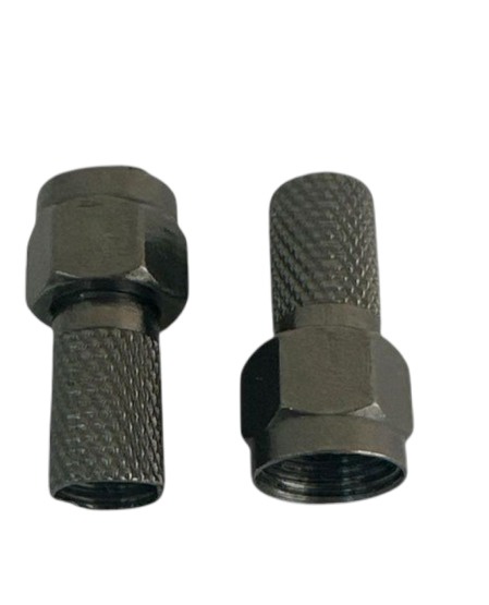 Genérico - Conector Coaxial Rg-6 Níquel Set De 25 En Caja Pvc