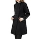 thumbnail image 1 of Abrigo de Mujer INSPIRE CHIC Doble Botonadura Largo Midi Cuello Alto Manga Larga Talla M Negro, 1 of 8