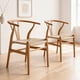 thumbnail image 1 of Pack 2 Sillas Wishbone Madera De Haya Para Comedor Venhoouse, 1 of 8