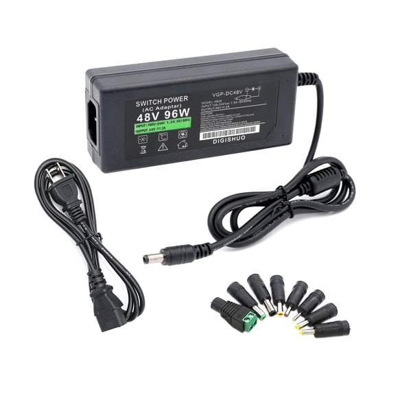 Adaptador de fuente de alimentación DIGISHUO DC 48V 2A 48W para tira de LED