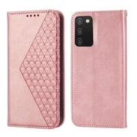 Funda Flip Foxdock Para Oppo Reno 7 5G , Estilo Billetera Con Diseño Rombo, Correa De Mano Y Soporte, Uso Diario