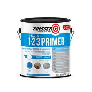 Zinsser - Imprimante Brochable Bulls Eye 1-2-3 Blanco Mate 3,785 L