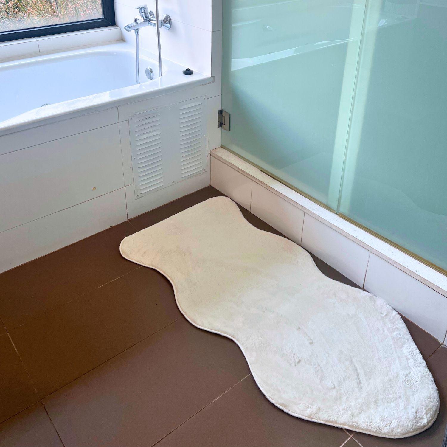 Santú Home & Deco - Alfombra De Baño Antideslizante Blanco