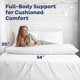 thumbnail image 3 of Almohada Corporal Snuggle-Pedic 51x137 cm Espuma Viscoelástica Blanca, 3 of 5