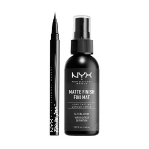Loreal - Pack Liner Epic Ink Black + Setting Spray Matte