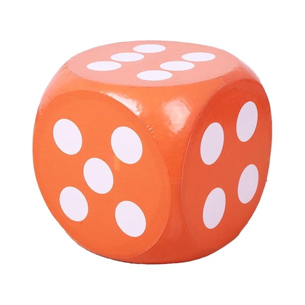 Dados De Espuma EVA STEM Para Aprender Matemáticas, Enseñanza D6 Para El Aula, Rellenos De Bolsas Para Niños, Naranja