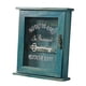 thumbnail image 1 of Llavero Para Pared 6 Ganchos Con Puerta Rústico Para Casa Sótano Entrada Azul, 1 of 5
