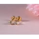 thumbnail image 2 of Aros Abridores Chispas 3mm Oro 18k Tope A Presión Bebé Niña, 2 of 7