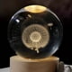 thumbnail image 1 of Crystal Ball Night Light Crystal Astronaut Planet Globe 3D Laser Engraved Solar System Ball, 1 of 3