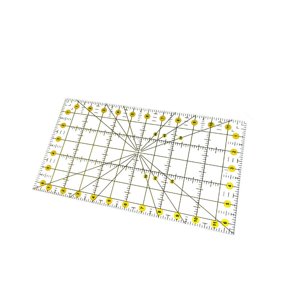 Bothyi - Regla De Acolchado Acrílica Rectangular, Plantilla De Corte De Tela Para Impresión A Medida, 6,5 X 12 Pulgadas