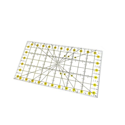 Bothyi - Regla De Acolchado Acrílica Rectangular, Plantilla De Corte De Tela Para Impresión A Medida, 6,5 X 12 Pulgadas