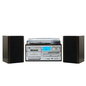 Tornamesa Bluetooth Con Cd Y Cassette Mas Parlante Externo Introtech