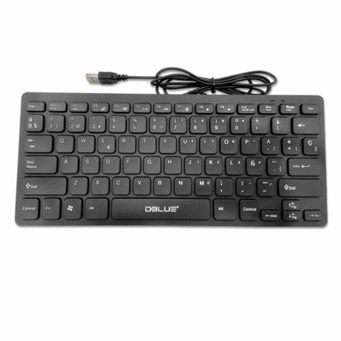 Teclado Usb Ultra Delgado Dblue Dbk2218 Negro