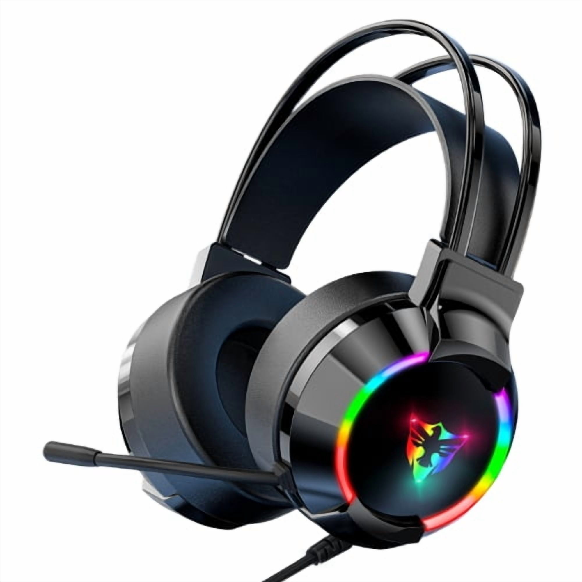 Crusec - Audifonos Con Microfono Gamer Auriculares Diadema Usb Rgb