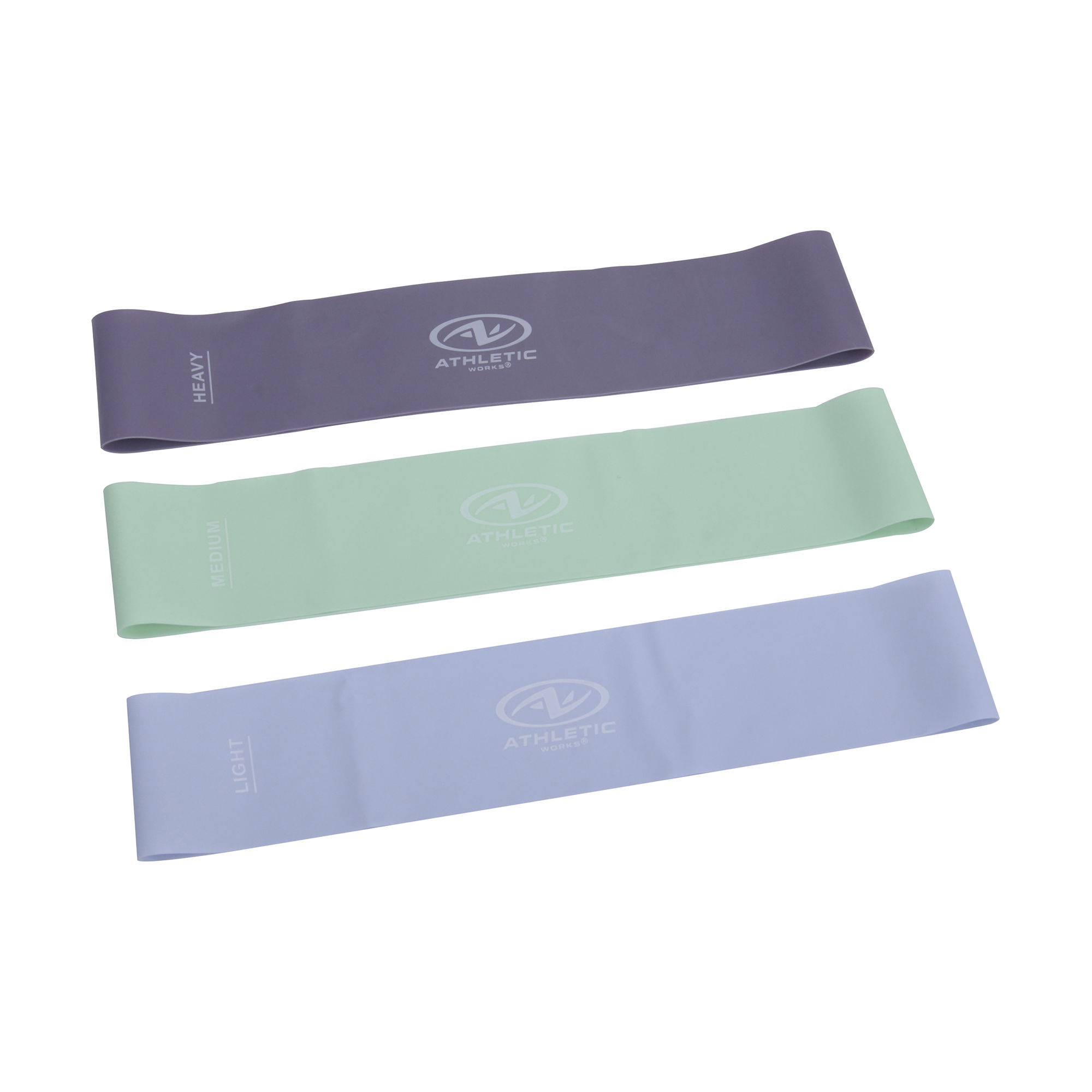 Athletic Works - Accesorio Fitness Set 3 Mini Bandas Elasticas