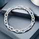 thumbnail image 4 of Pulsera de Cadena de Plata Esterlina 925 para Hombre Transparente 5A+ CZ Diamante Simulado Pulsera para Hombre Hipoalergénica Pulsera de Eslabones Cubanos para Hombre 16-20CM, 4 of 8