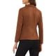 thumbnail image 3 of INSPIRE CHIC Chaqueta de Trabajo para Mujer de Imitación de Gamuza con Solapa y Mangas Largas Talla L Caramelo, 3 of 6