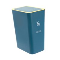 Bothyi - Cubo De Basura Con Tapa Cubo De Basura Multifunción Para Baño Sala De Manualidades Cocina Azul Oscuro