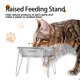 thumbnail image 2 of Tazones para Gato Wellbro 15 cm Acero Inoxidable Elevado, 2 of 6