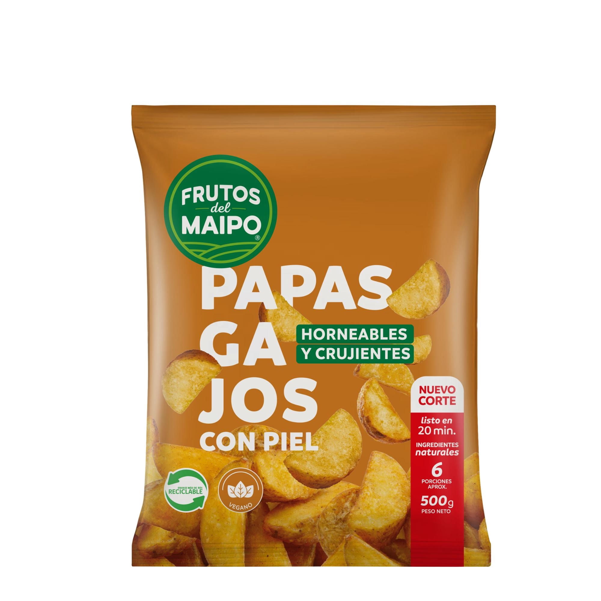 Papa Gajos Con Piel 500 g Frutos del Maipo