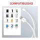 thumbnail image 3 of Cable tipo USB-C a lightning carga rápida móvil 2m Blanco, 3 of 3