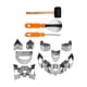 thumbnail image 1 of Herramientas Para Tallar Calabazas De Halloween Herramienta Para Esculpir De Acero Inoxidable Resistente 13PCS, 1 of 5