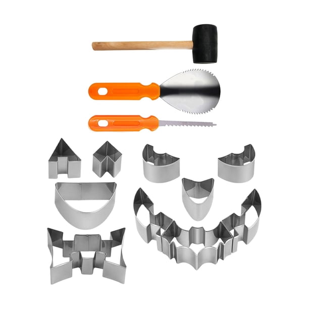 Herramientas Para Tallar Calabazas De Halloween Herramienta Para Esculpir De Acero Inoxidable Resistente 13PCS