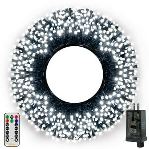 Luces Navideñas Ollny 500 Led De 50 M Con Temporizador Remoto De 8 Modos Ip44