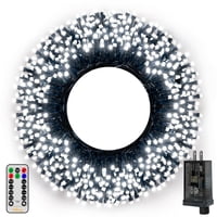 Luces Navideñas Ollny 500 Led De 50 M Con Temporizador Remoto De 8 Modos Ip44