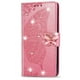 thumbnail image 1 of For IPhone 11 13 14pro Case Glitter Bling With Card Holder And Stand Leather Flip Wallet Butterfly Shockproof Protective Case For IPhone 11 6.1 Inch Crystal, 1 of 2