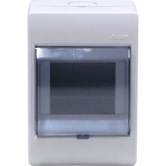 CAJA-DIN4T KALOP c/Tapa 54/72mm-Ancho Caja Plastica p/Automaticos RielDin-Plastic