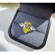 thumbnail image 3 of Anillos de Boda de Plata Esterlina de 4 Quilates Anillo de Diamante Simulado Amarillo/morado con CZ de 4 Puntas Anillo de Compromiso en Forma de Lágrima y Pera Anillo de Promesa Nupcial, 3 of 7