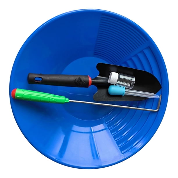 Kit de batea de oro Herramienta de recolección Aguas agitadas Diferentes rápidos Equipo para exteriores Herramienta de prospección Separación efectiva azul