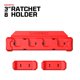 thumbnail image 2 of Soporte magnético para carraca EZRED 3/8" rojo – 4 carracas, 2 of 5