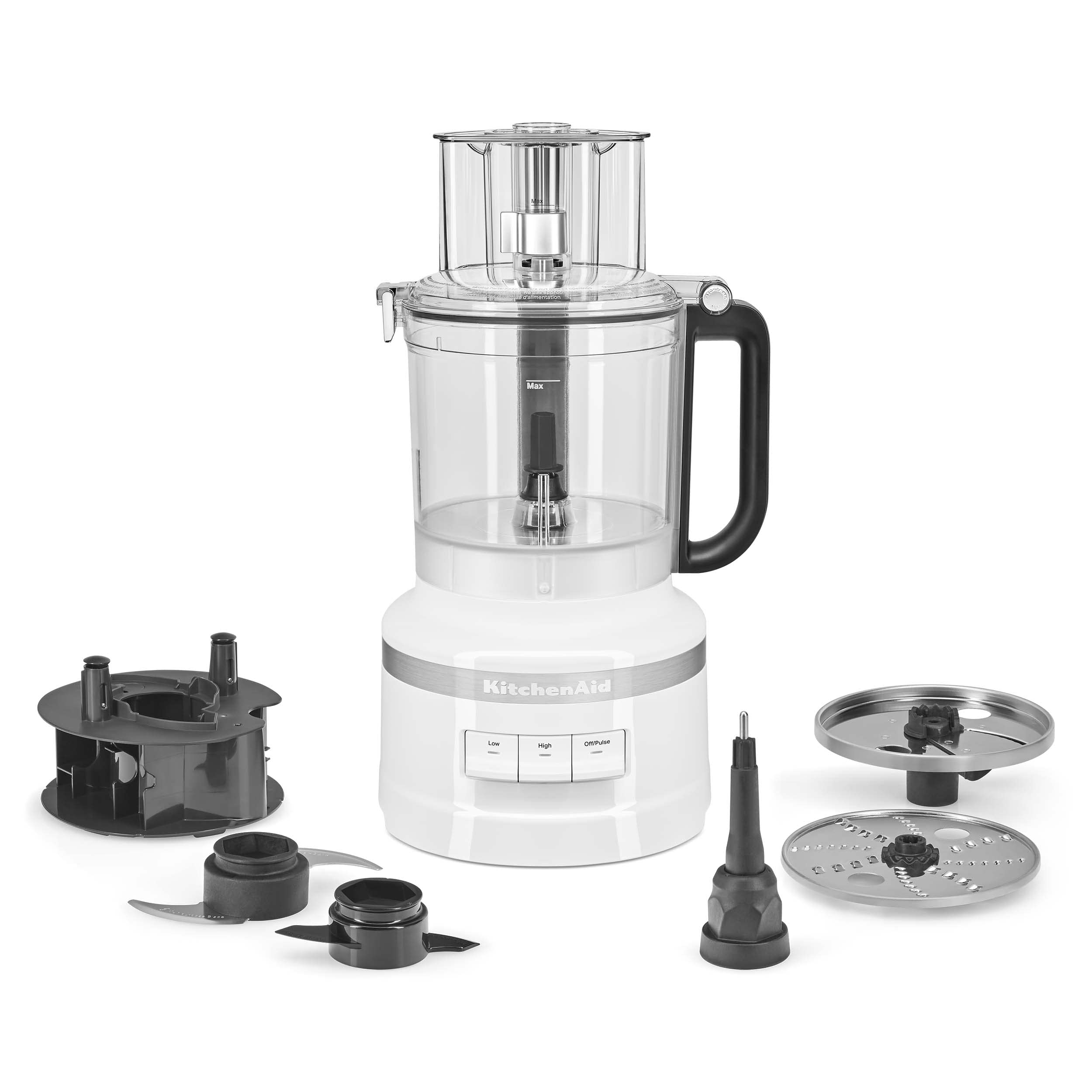 Procesador De Alimentos Kitchenaid Kfp1318 Con Capacidad De Almacenamiento, 13 Tazas, Blanco