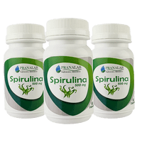 Pranalab - Espirulina 500Mg Pack 3 Frascos 180 Cápsulas