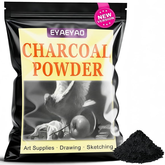 Polvo de carbón Eyaeyao Premium para dibujo y arte 500 ml