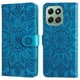 thumbnail image 4 of Funda tipo cartera FOXDOCK para Honor X6C 4G , diseño girasol en relieve, cuero PU, cierre magnético, soporte y tarjetero, 4 of 5