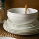 thumbnail image 2 of Juego de Vajilla Stone Lain de 12 piezas, porcelana de hueso, color blanco, 2 of 9