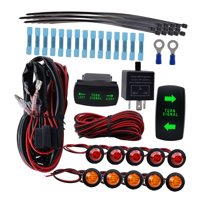 Magideal - Atv Utv Señales De Giro Street Legal Kit Universal Fácil De Instalar Arnés De Cables De Relé Intermitente Para Atv Utv Reemplazo Pieza De Reparación