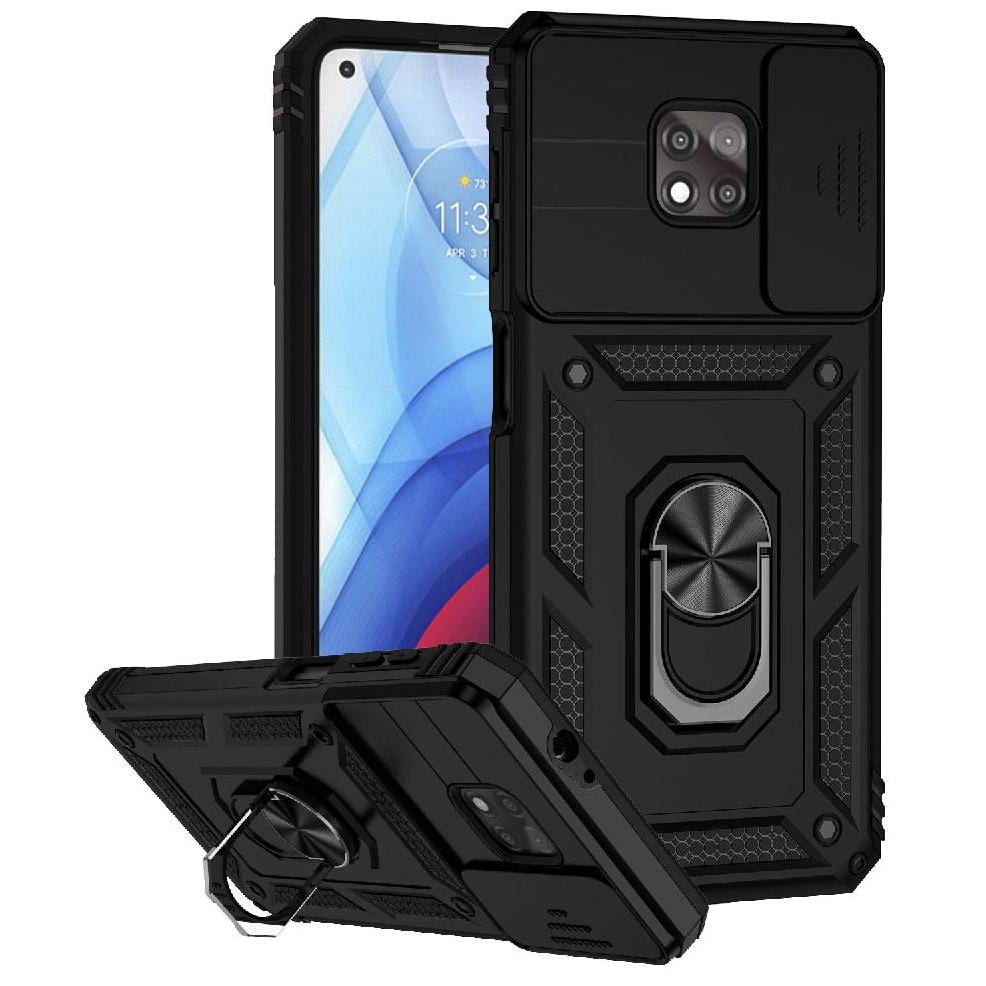 Estuche Gangxun Para Motorola Moto G Power 2021, Soporte Giratorio 360°, Estilo Mecánico Y Magnético